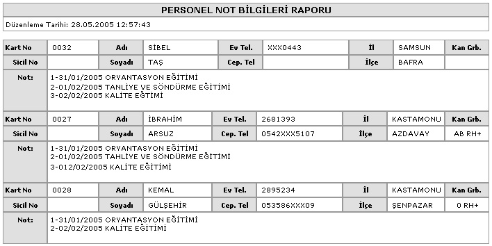 Perkotek Personel Takip Program�