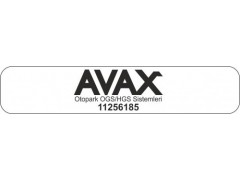 AVAX 720 OGS-HGS Otopark Sistemi Araç tanıma etiketi (50 li paket)