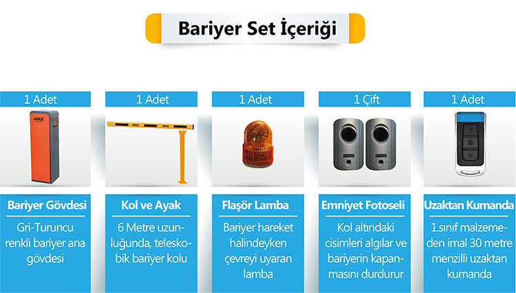 K6 Otopark Bariyeri SET