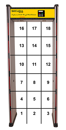 18 zone bölgeli metal kapı dedektörü